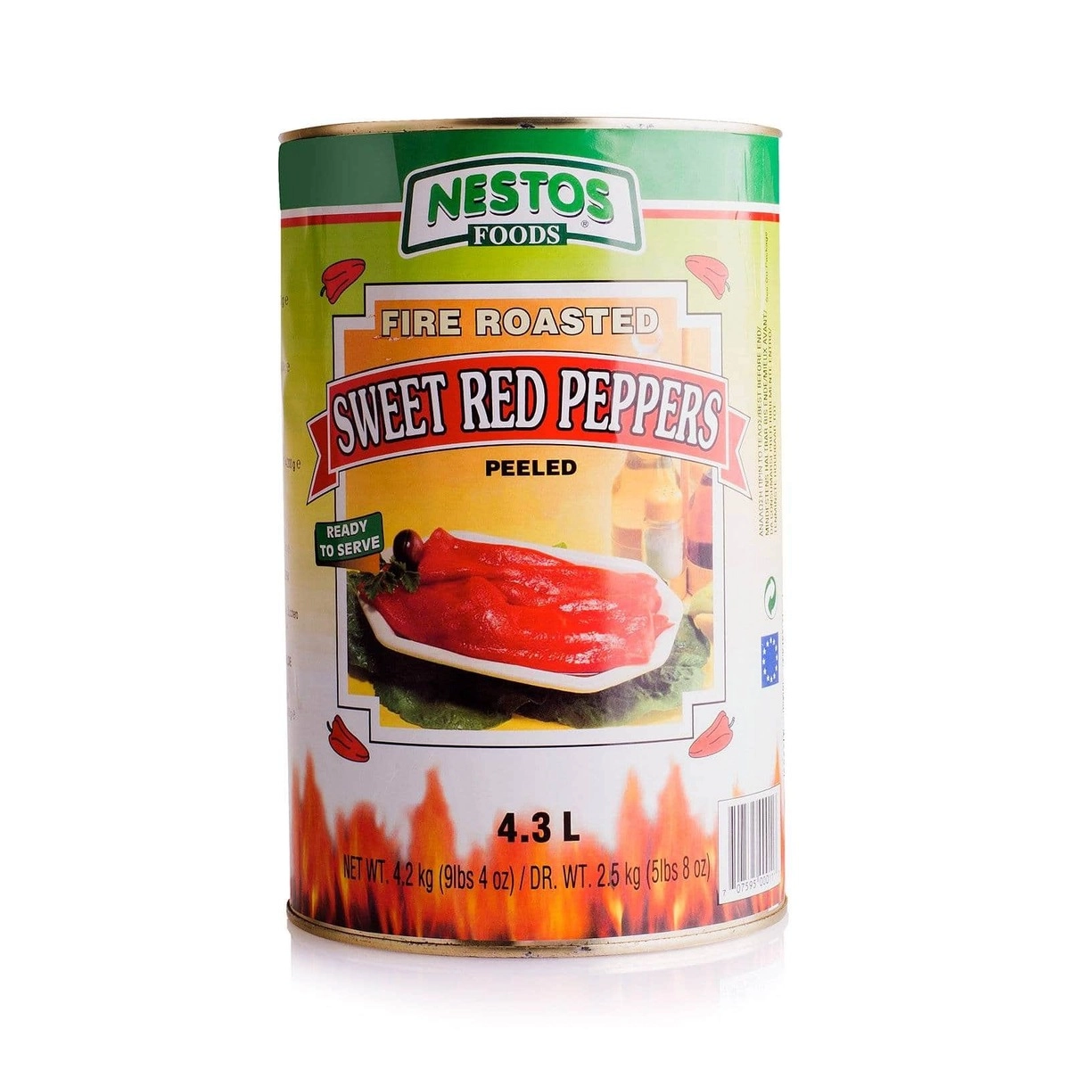 Печеный перец NESTOS 4200 г