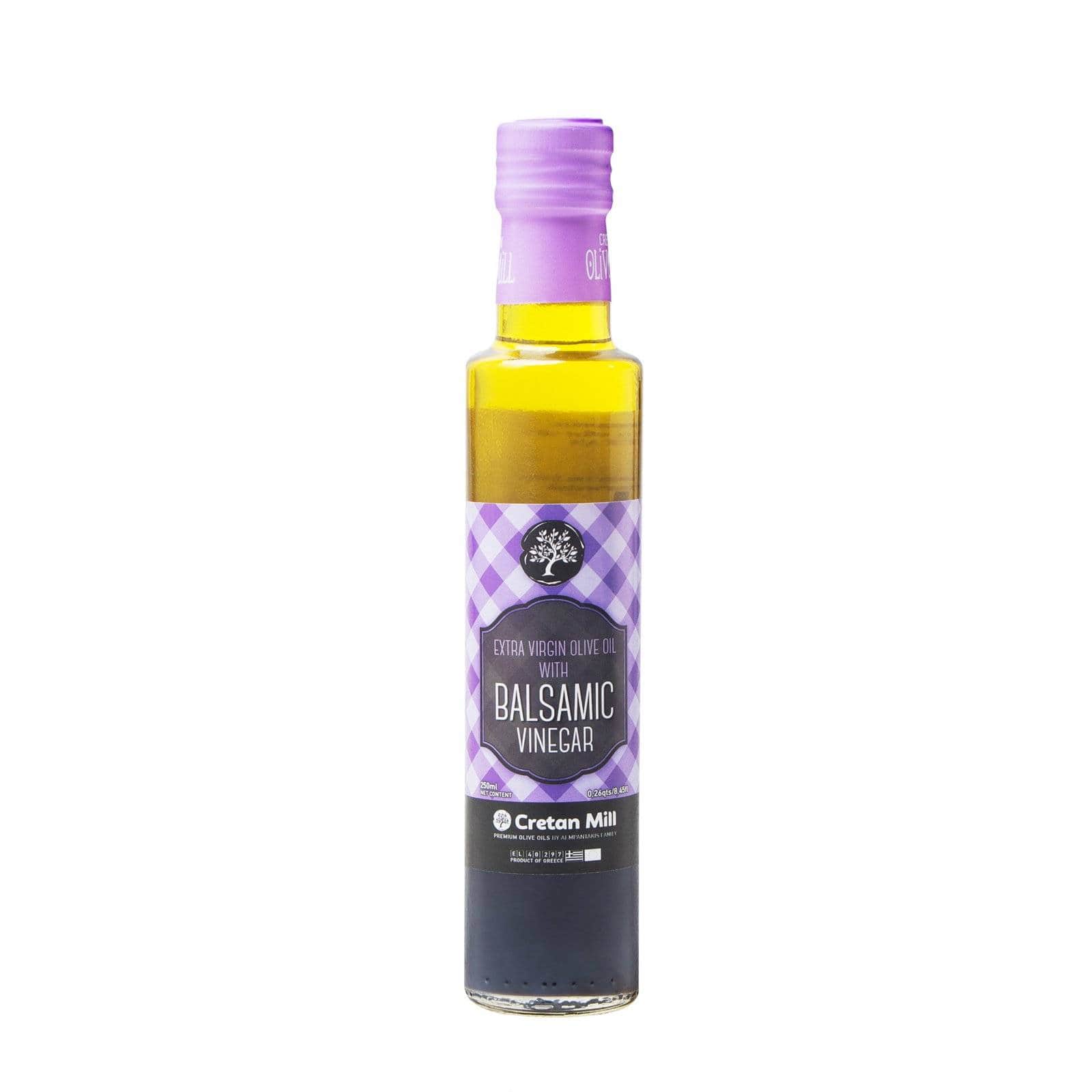Масло оливковое Extra Virgin с бальзамическим уксусом CRETAN MILL  0,25 л