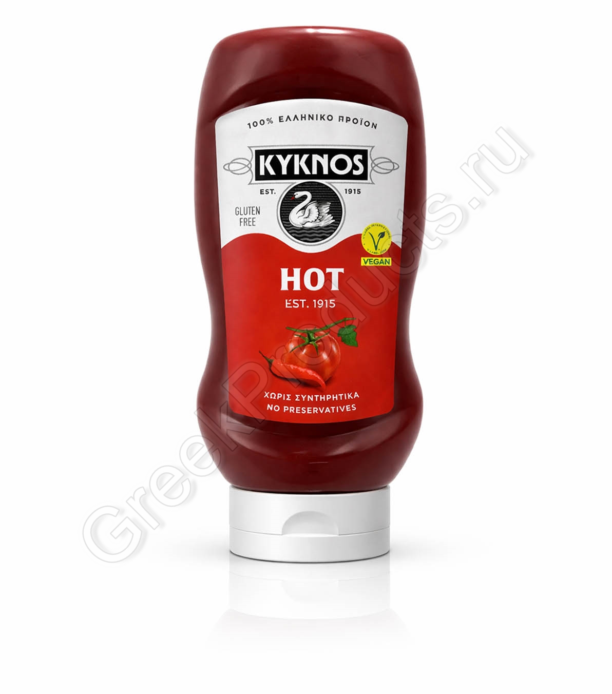 Кетчуп томатный острый KYKNOS 560 г