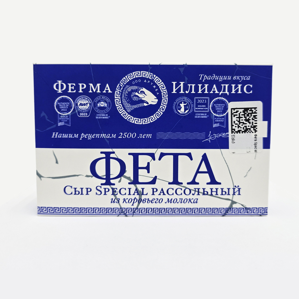 Сыр "ФЕТА SPECIAL"  рассольный белый из коровьего молока 200 г