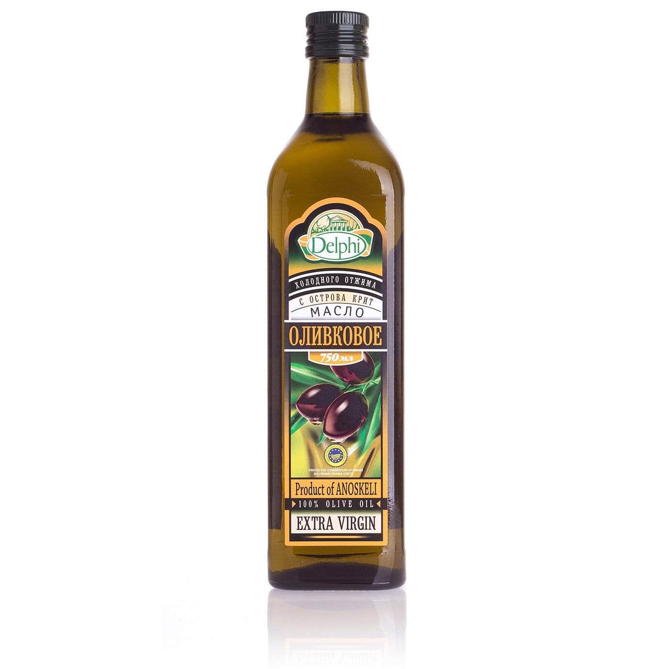 Масло оливковое Extra Virgin с о. Крит DELPHI P.D.O. 0,75 л